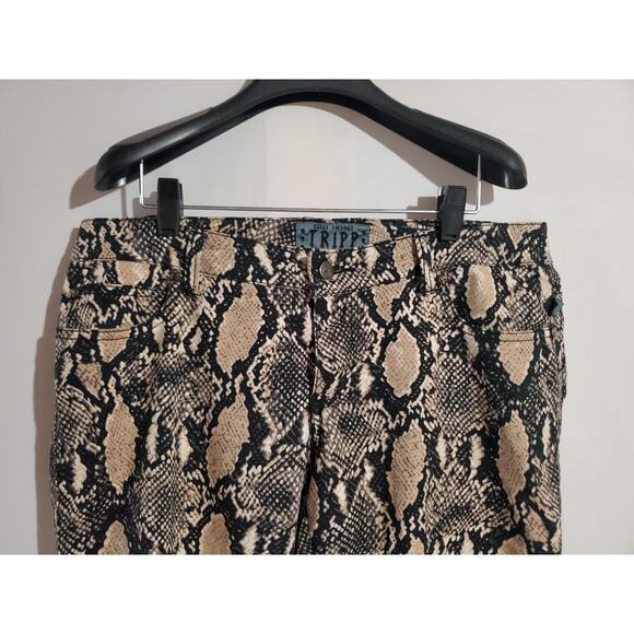 Tripp NYC Daang Goodman Python Snake Print Skinny Jeans Women Junior Size 13 Y2K - Picture 5 of 11